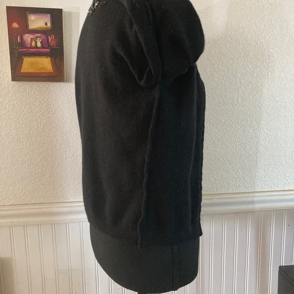 Rare Free People Y2K Beaded Wool Cardigan XS - Picture 6 of 9